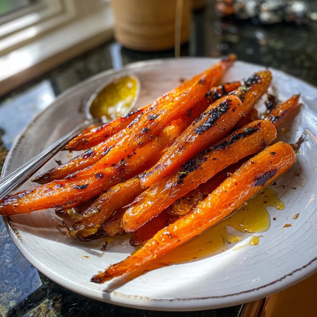 Gegrillte Karotten Mit Honig