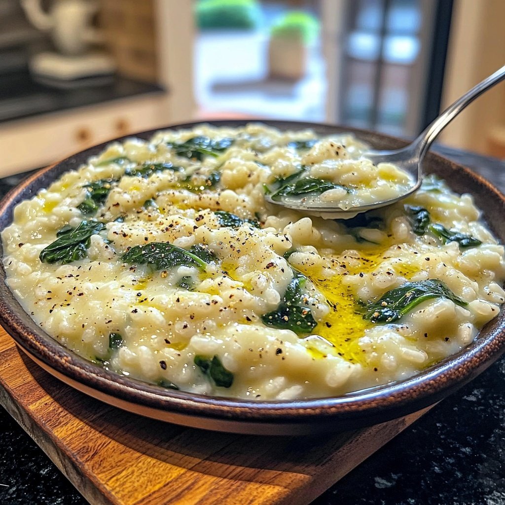 Risotto mit Spinat