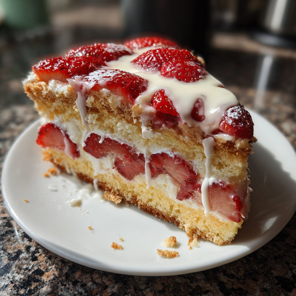 Erdbeerkuchen Mit Schmand