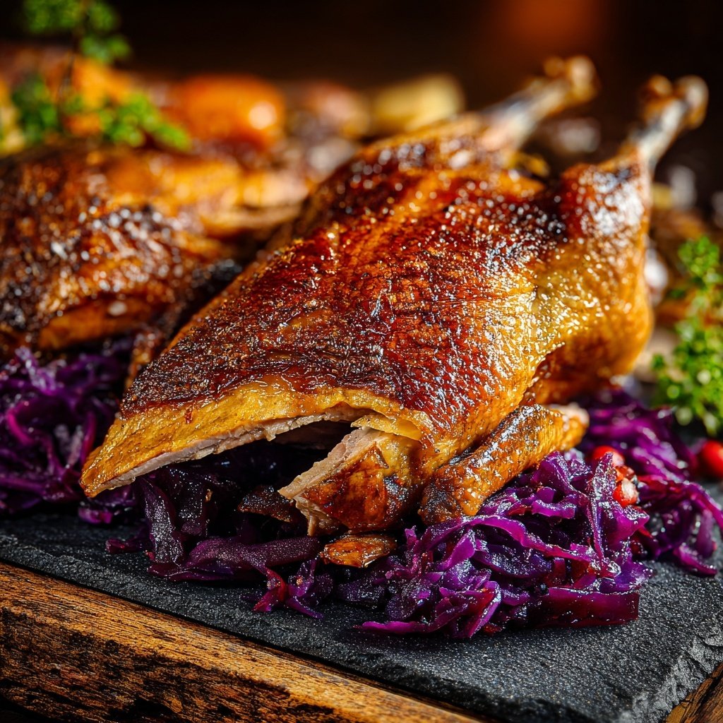 Saisonal & Festlich Weihnachtsgans mit Rotkohl