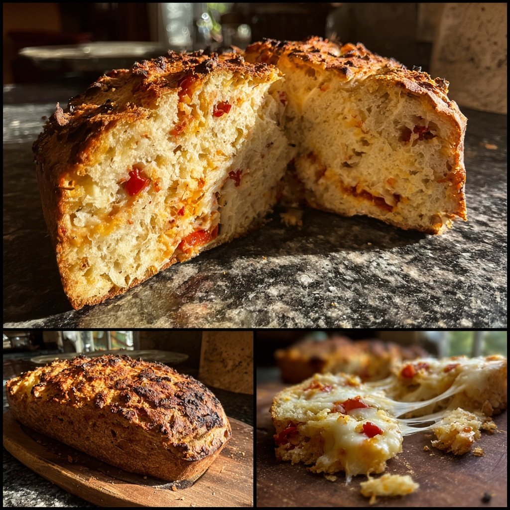 Zupfbrot Mit Paprika Und Käse