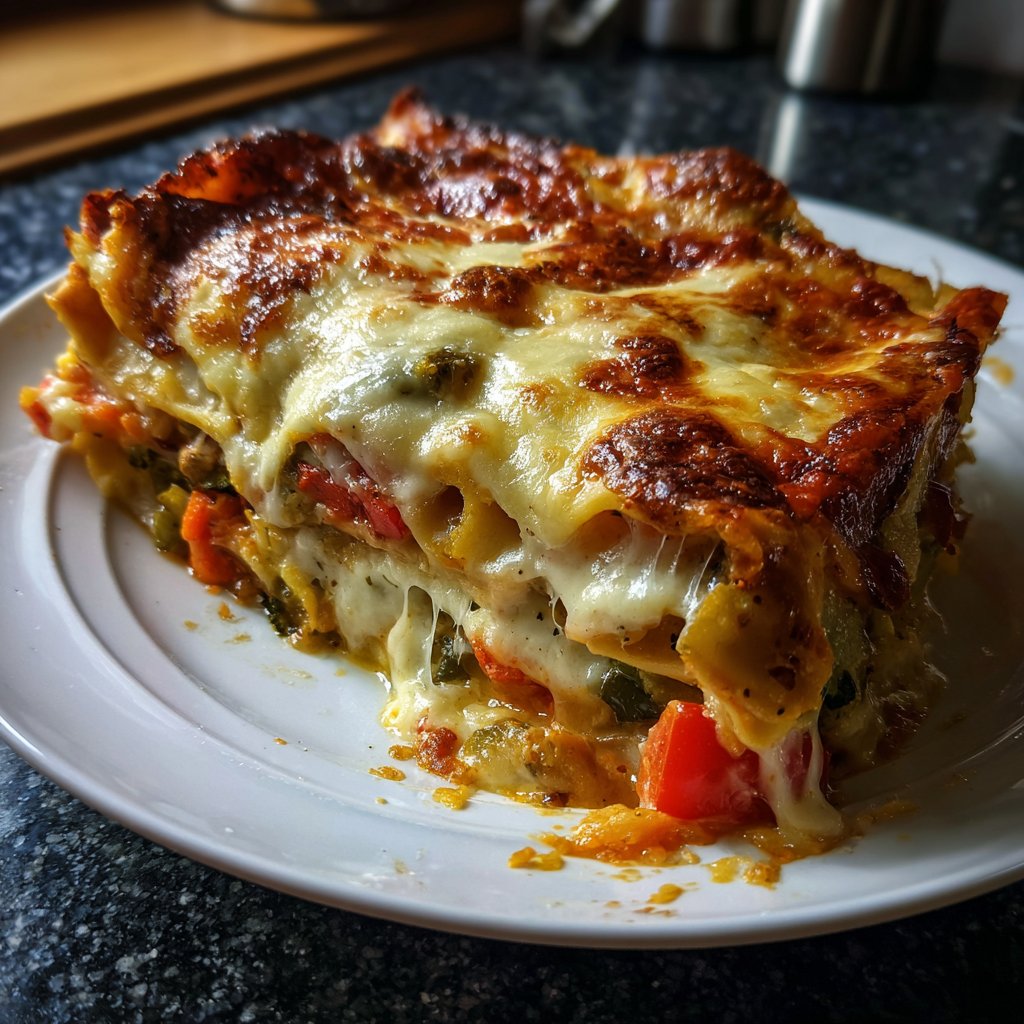 Vegetarische Lasagne mit Gemüse