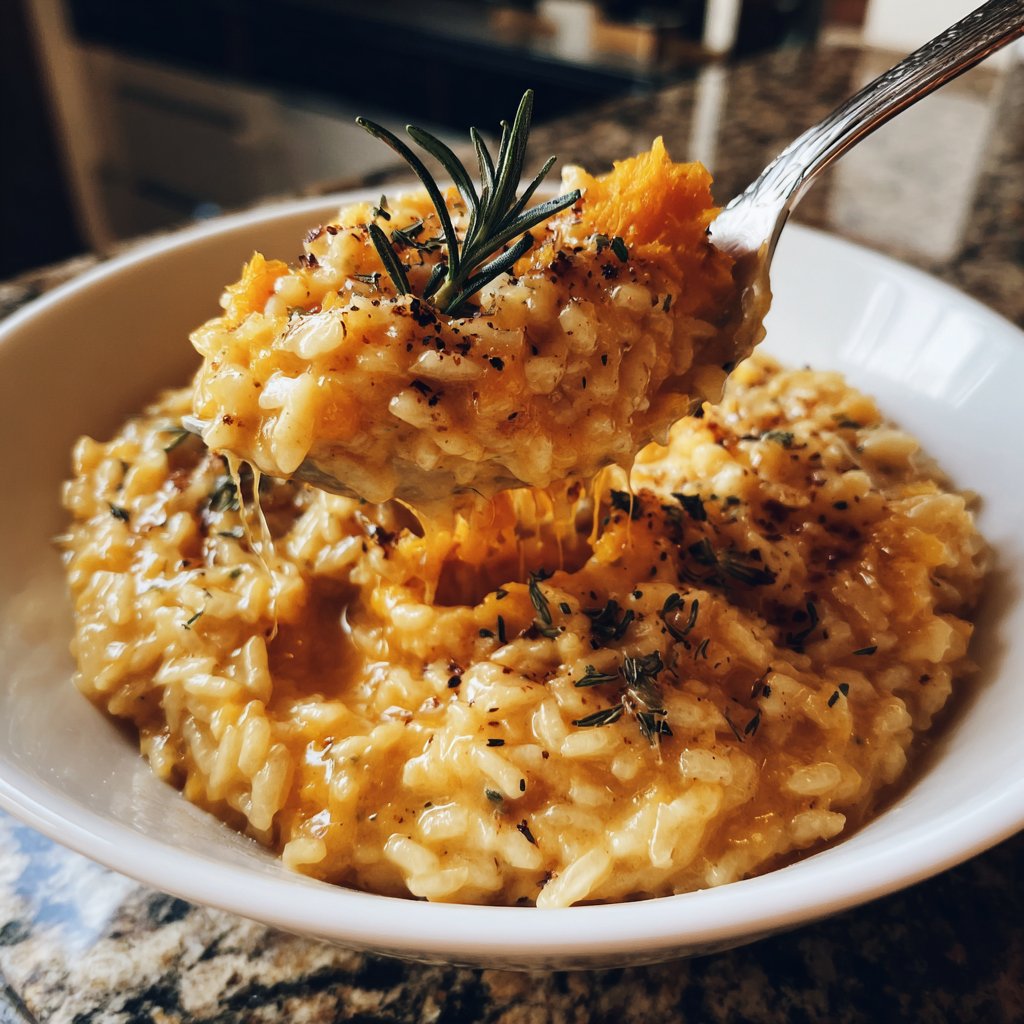 Risotto mit Kürbis und Rosmarin