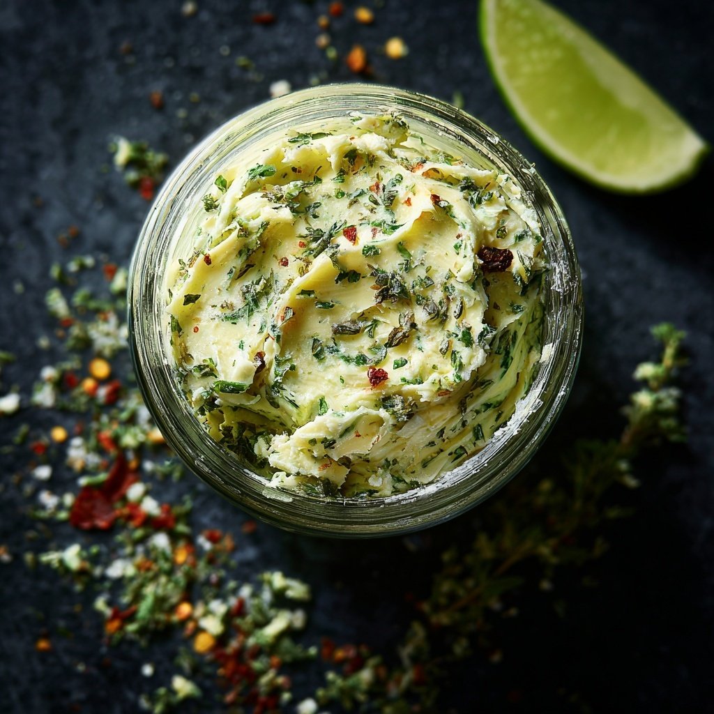 Kräuterbutter Mit Chili Und Limette