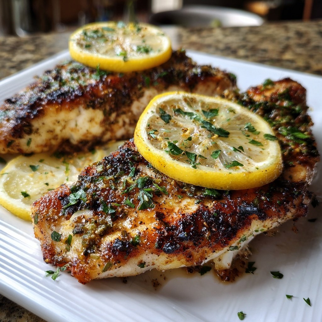 Gesund & Leicht Zitronen-Gegrillter Fisch