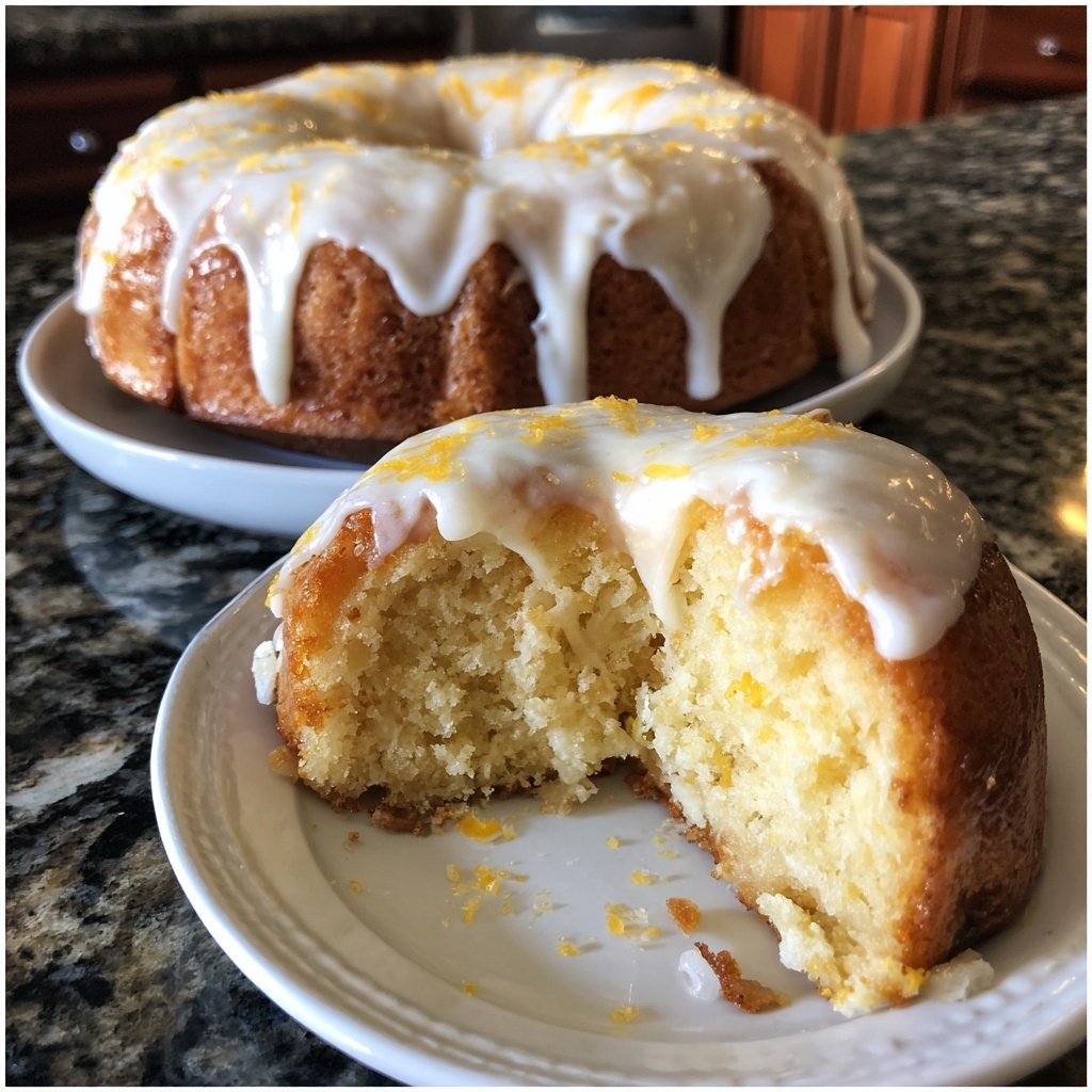 Zitronenkuchen mit Frischkäse